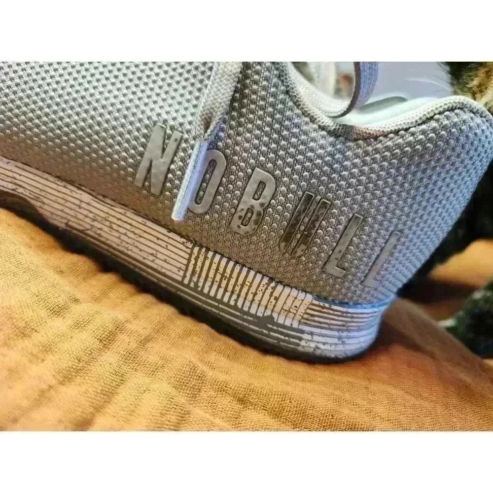 No Bull NOBULL Super Fabric Trainer Athletic Shoes Gray/Stripe Sz 10M / 11.5W - Picture 4 of 10